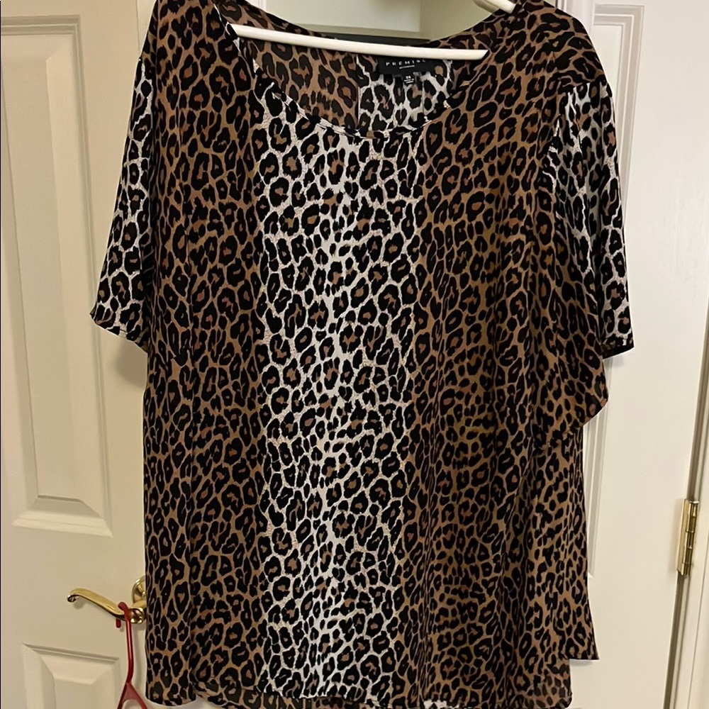 Leopard Print Women's Top